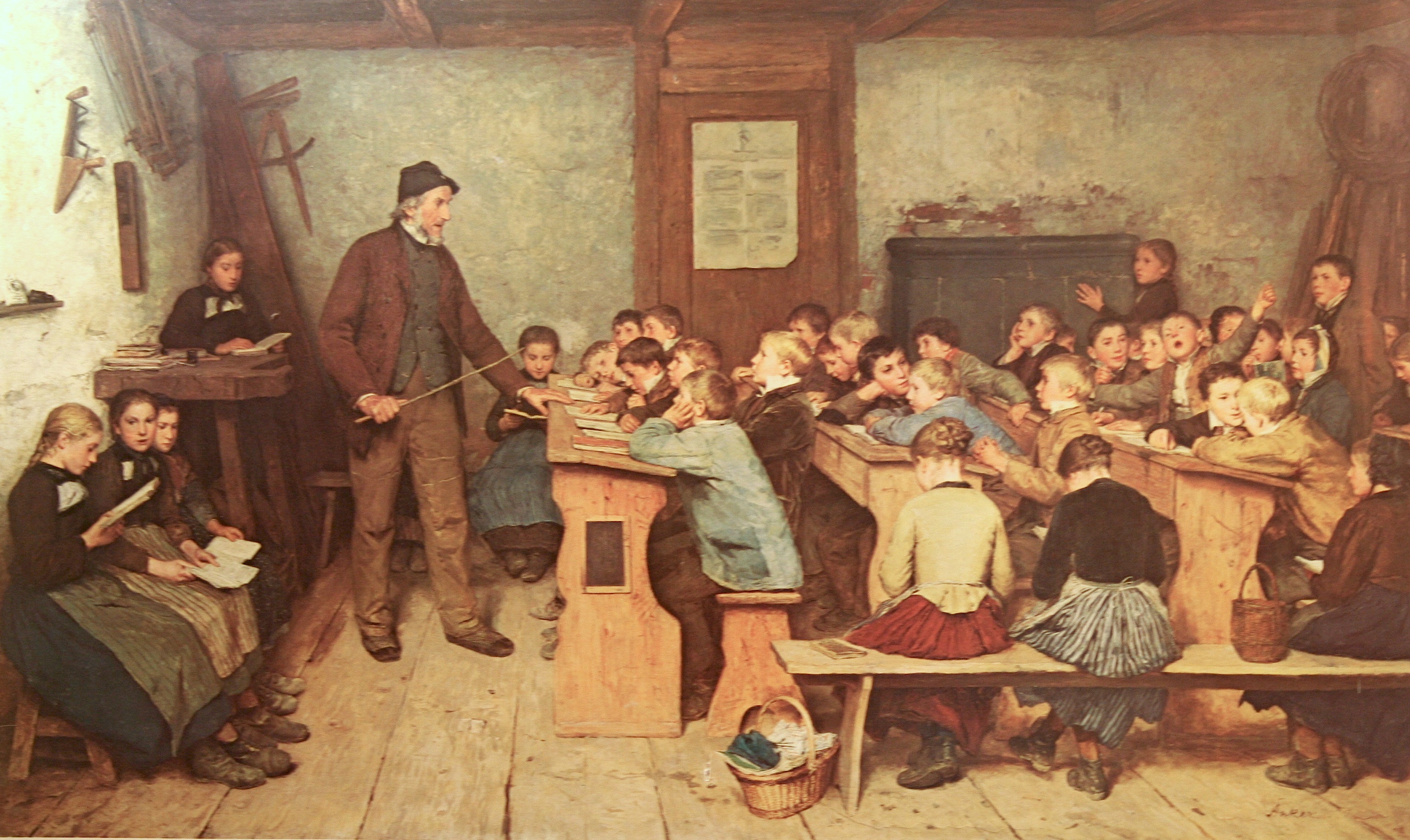 Die Dorfschule, 1848, Albert Anker