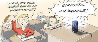 Karikatur zum Lehrpersonenmangel von Bildung Thurgau